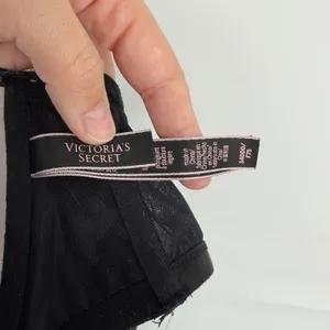Victoria's Secret Very Sexy Lightly Lined Plunge Front Close Bra‎ Black 34DDD thumbnail 7