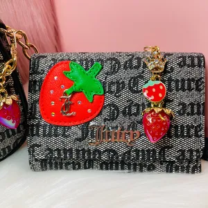New Juicy Couture Black Beige/Liquorice Freshly Picked Camera Bag and Wallet Set thumbnail 5