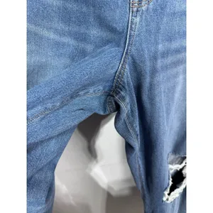 American Eagle Mom Jeans Distressed Ripped Knees Medium Wash Comfort Waist 20 thumbnail 5