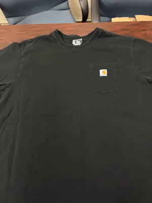 Carhartt Men’s Black Short Sleeve Pocket Shirt Size 2XL thumbnail 2