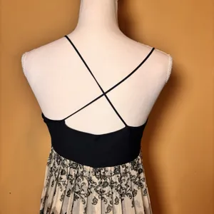 Laundry by Shelli‎ Segal Silk Blend Midi Dress Size 6 Black Empire Waist thumbnail 4