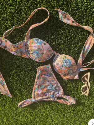 Strawberry Milk Mob bikini TOP Blue Size XS thumbnail 3