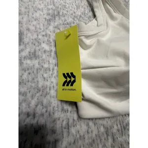 All in Motion White Brushed Sculpt Asymmetrical One Shoulder Sports Bra NWT‎ thumbnail 2