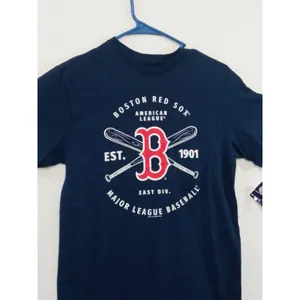 Soft As A Grape Women's T- Shirt Boston Red Sox Short Sleeve Blue Size Small thumbnail 6
