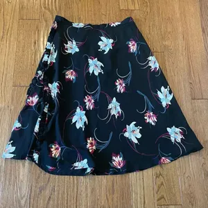 Anthropologie w5 Lillium floral ruffle detail skirt medium thumbnail 3