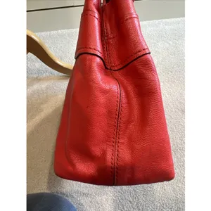 Kate Spade Elena‎ Villabella Orange Red Shoulder Bag Leather Handbag Bow Satchel thumbnail 6