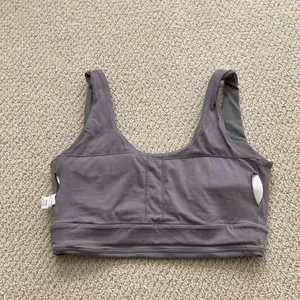 Paragon Fitwear Cristina Capron Sports Bra Low V-Back Sports Bra Grey VEUC thumbnail 7