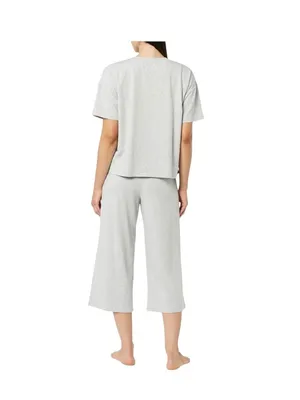 Boutique 2 Piece Lounge/Pajama Set Gray Size XXL NWT Neutral Athleisure Casual thumbnail 11