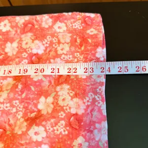Emma James Size 14‎ Floral Button Down Shirt Peachy Pink 3/4 Sleeve Blouse thumbnail 8