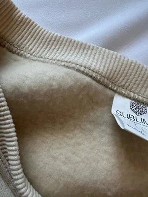 Sublima Women’s large made in Italy women’s cream color crewneck sweatshirt thumbnail 4