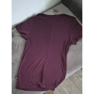 Women's Short Sleeve Crewneck Top - Plum Vs Pink thumbnail 3