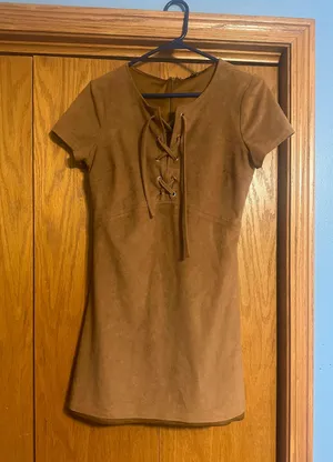 Velvet Brown Dress thumbnail 1
