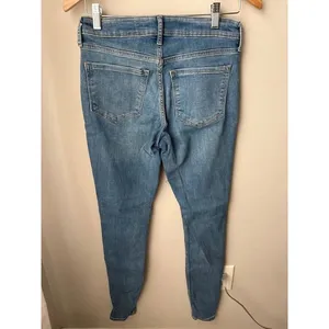 Old Navy Mid-Rise Rockstar Super Skinny Jeans Light Wash Size 4 Tall thumbnail 3