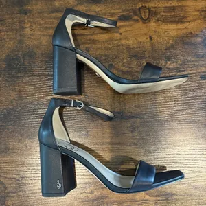 Sam Edelman Daniella Black Leather Heeled Sandals Shoes Size 8 Strappy thumbnail 2