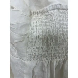 Zimmermann Linen White Eyelet Broderie Sun Dress Bridal Resort Size 0 thumbnail 11