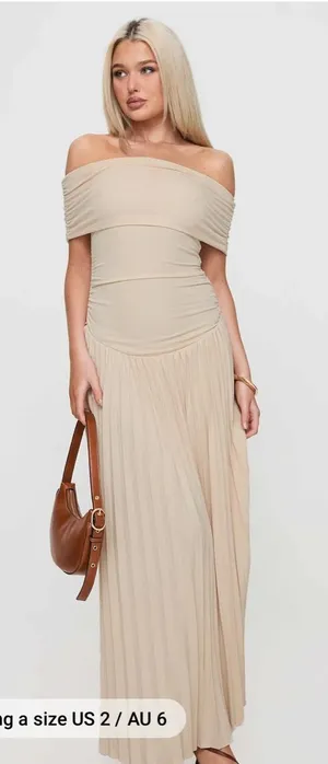 Lioness Field Of Dreams Maxi Dress Oatmeal thumbnail 1