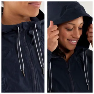 Lululemon Street To Studio Jacket Size 6 Navy Lightweight Hoodie Zip Up thumbnail 8