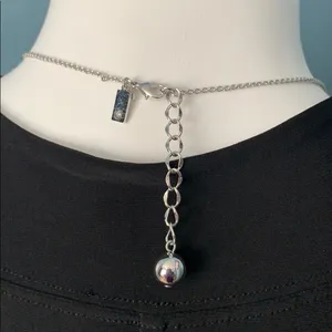Kate Spade Silver Hole Punch Out Long Necklace thumbnail 8