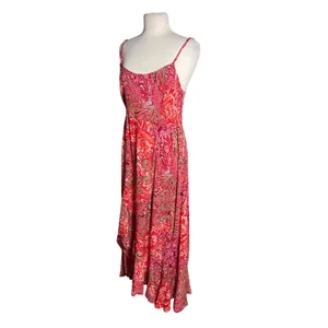 FREE PEOPLE Intimately Forever Yours Boho Red Print Maxi Dress thumbnail 6