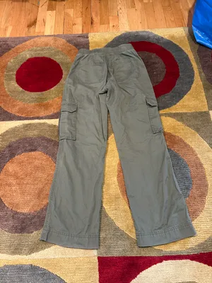 Curve Love Low Rise Loose Cargo Pant Olive Green Size 0 thumbnail 3