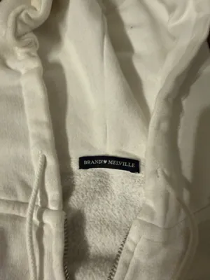 Brandy Melville Cropped Jacket White thumbnail 2