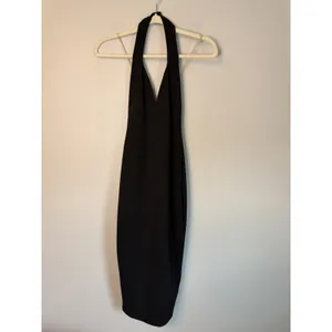 Nookie Medea Midi Bodycon Halter Dress Black Open Back XS NWT Glam Edgy Cocktail thumbnail 2