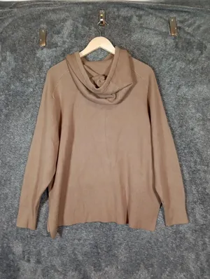 Roots Womens XL Camel Tan Pull Over Hoodie Lenzing Ecovero Viscose Blend thumbnail 8