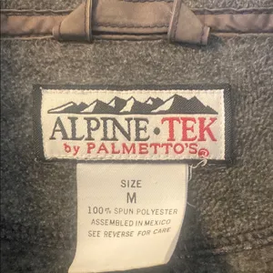 Alpine Tek Gray Fleece Vest Size M thumbnail 2