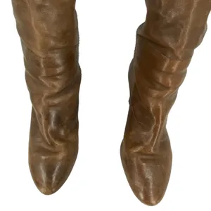 Frye Leather Dannika Piping Zip Tall Riding Boots Size 8.5 thumbnail 4