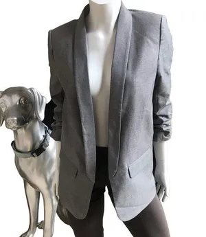 Anthropologie Mare Mare Cinched Sleeve Open Front Blazer Jacket Women's Size XS thumbnail 1