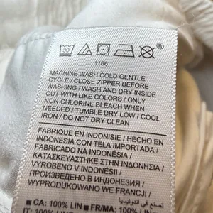 Athleta White 100% Linen Jogger Pants Small Drawstring Elastic Waist Tapered Leg thumbnail 10