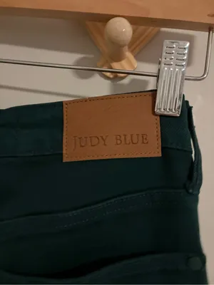 Judy Blue Dark Green Wide Leg Crop Jeans size 27 thumbnail 5
