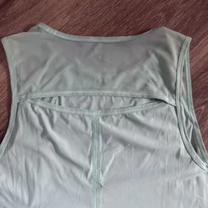 Lululemon Light Blue Sculpt Tank Top Athletic Mesh Cutout Lightweight thumbnail 5