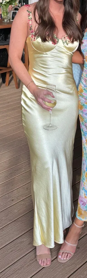 Yellow Midi Dress thumbnail 1