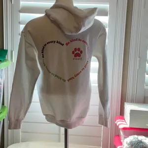 PAWZ White Hoodie with Paw Print thumbnail 4