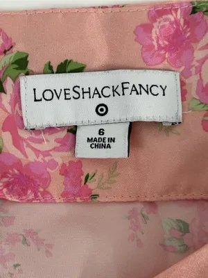 LoveShackFancy x Target Floral Mini Dress Size 6 thumbnail 7