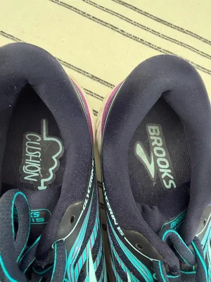 Brooks Navy, Teal & Purple Women's Running Shoes thumbnail 2