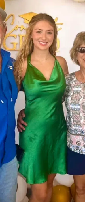 Green Silk Dress Altar'd State thumbnail 1