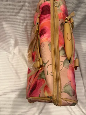 Caroline Hill NEW W TAGS Gi Gi. Hill pink floral spinner wheeled rolling carry on weekender bag thumbnail 8
