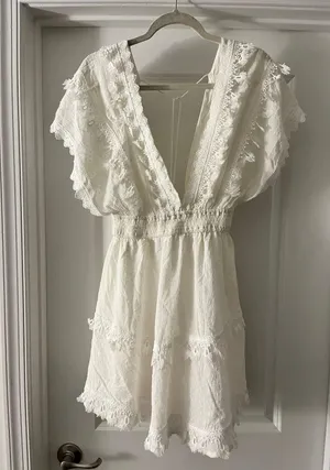 Hello Molly White Dress thumbnail 1