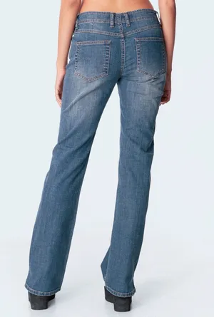 Edikted Aubrey Low-Rise Jeans  thumbnail 2