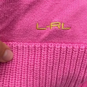 Y2K Lauren Ralph Lauren Womens Pink Half Zip‎ Mock Neck Pullover Sweater Size MD thumbnail 6