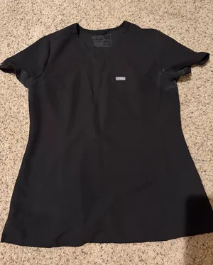 FIGS Black Scrub Top thumbnail 1