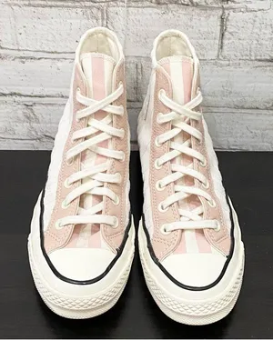 Converse 572701C Chuck 70 Hi Crafted Folk Jacquard Sneakers Egret/Pink Clay 8 thumbnail 5