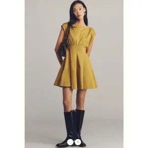 Anthropologie Maeve Sleeveless Waisted Poplin Mini Dress thumbnail 3
