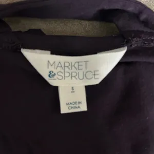 Market & Spruce Maroon V-Neck Dolman Tunic with Back Strap thumbnail 3