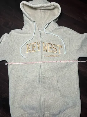 Key West Zip Up Hoodie Size Small Tan thumbnail 3