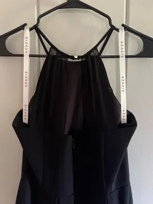 Azazie Bridesmaid Dress Black thumbnail 6