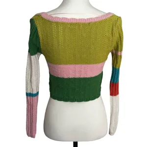 L.A. Hearts Crop top sweater Multi Colored Size XS thumbnail 3