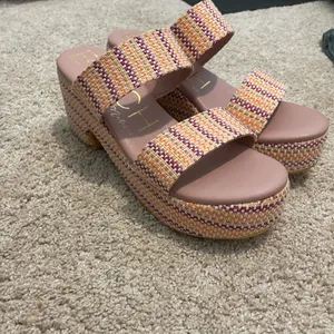 BEA Women's Pink and Yellow Sandals thumbnail 2